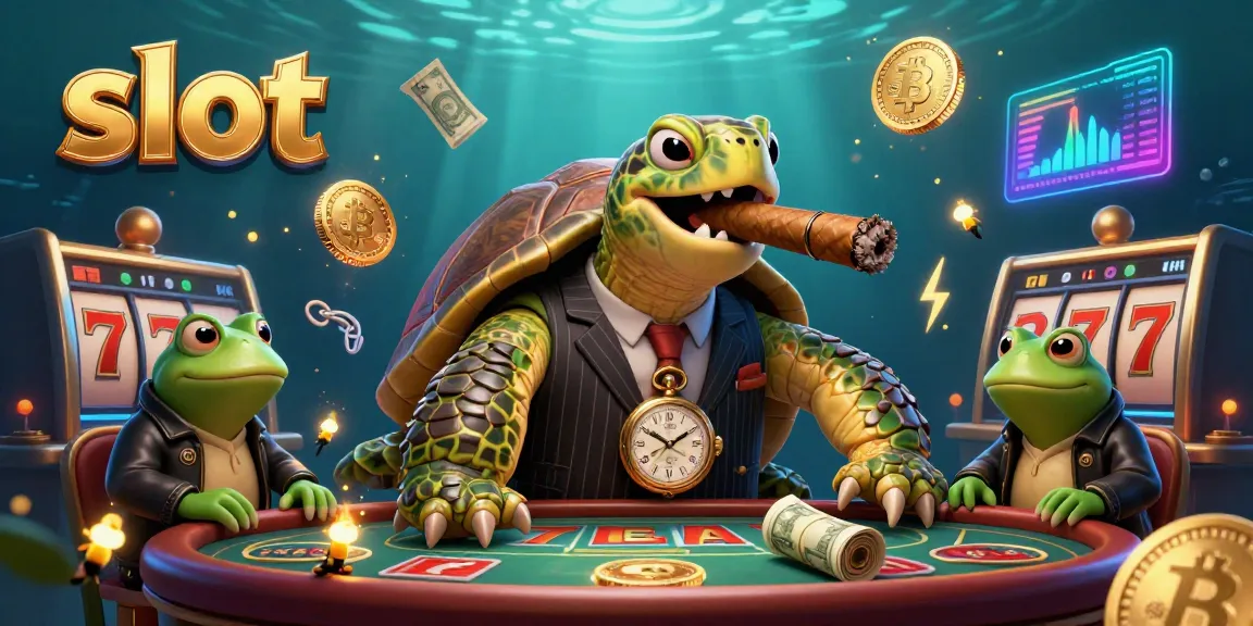 Experience the thrill of winning with slot games surrounded by cartoon characters in a vibrant casino scene.