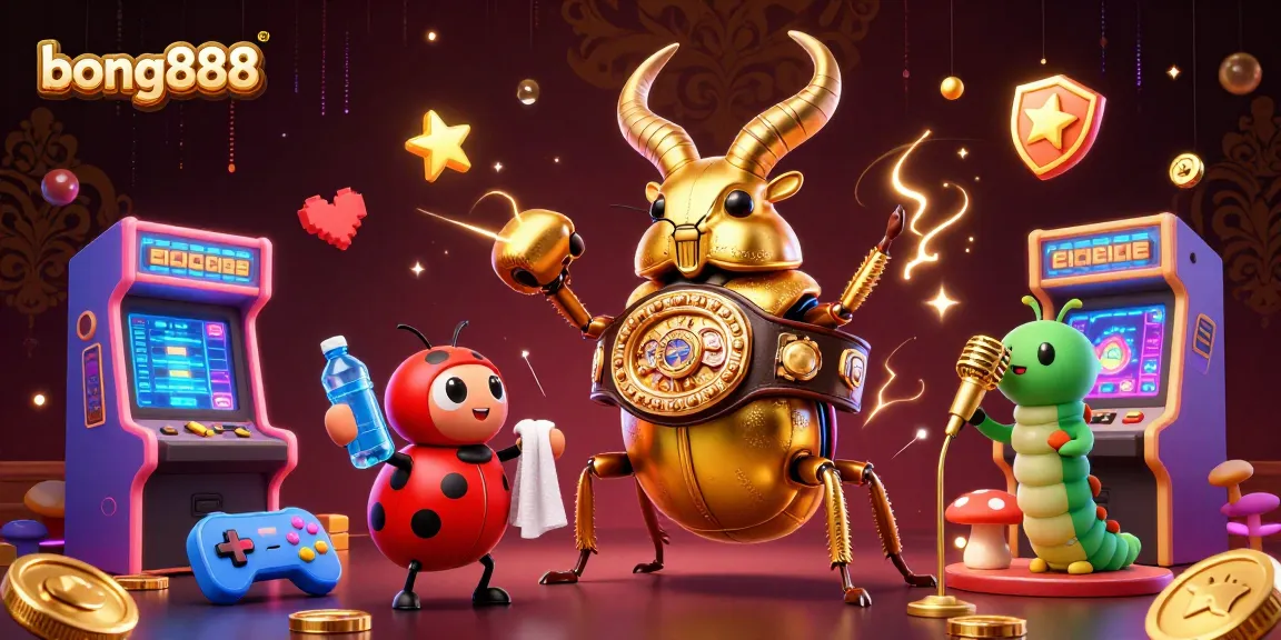 Bong888 celebrates gaming with dynamic characters in a colorful casino scene, showcasing excitement and fun.